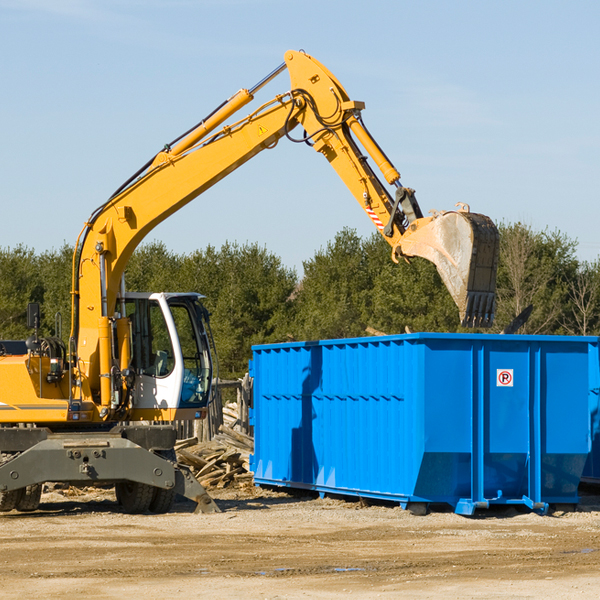 are there any restrictions on where a residential dumpster can be placed in West Glacier